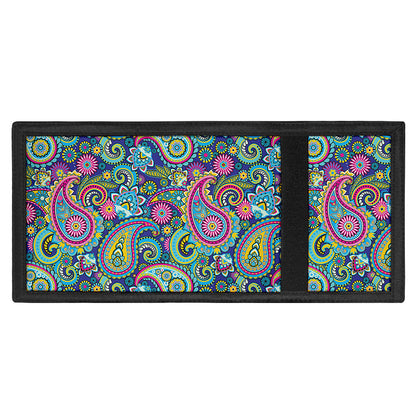 Colorful Paisley Pattern Print Trifold Wallet