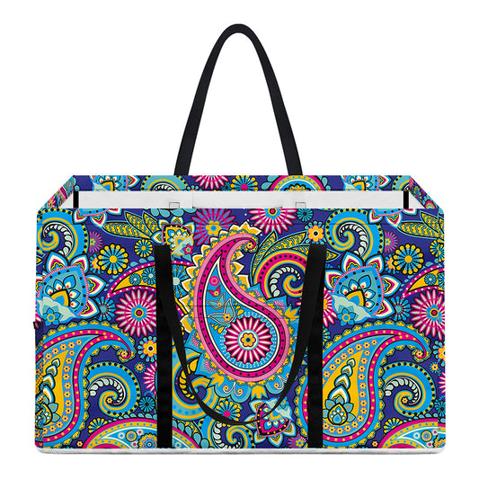 Colorful Paisley Pattern Print Utility Tote Bag