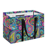 Colorful Paisley Pattern Print Utility Tote Bag