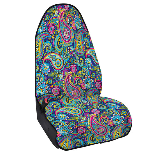 Colorful Paisley Pattern Print Waterproof Car Seat Cover