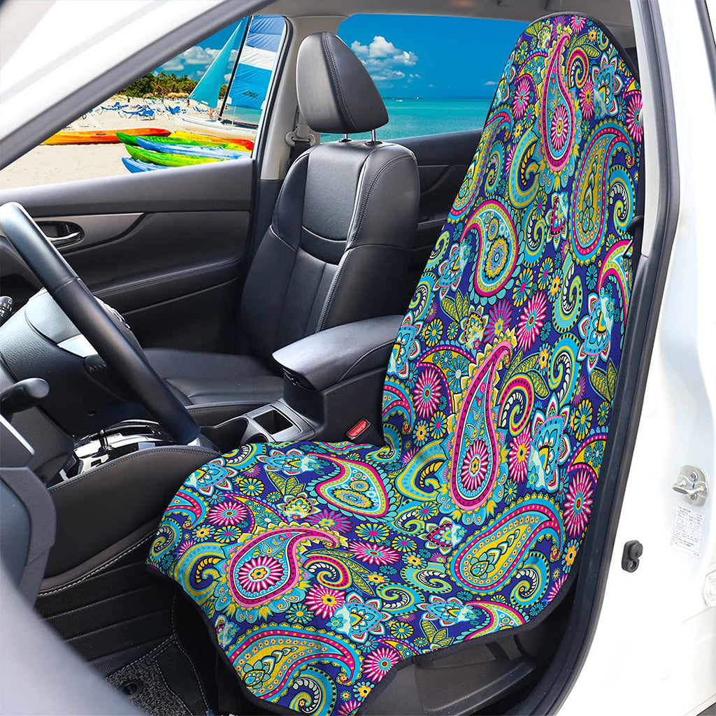 Colorful Paisley Pattern Print Waterproof Car Seat Cover