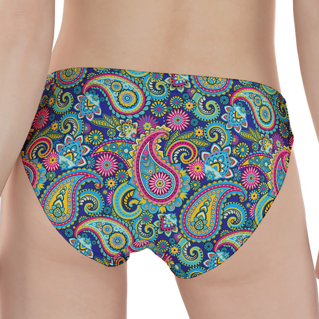 Colorful Paisley Pattern Print Women's Panties