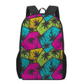 Colorful Palm Tree Pattern Print 17 Inch Backpack