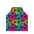 Colorful Palm Tree Pattern Print Adjustable Apron