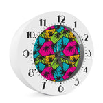 Colorful Palm Tree Pattern Print Alarm Clock