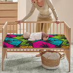 Colorful Palm Tree Pattern Print Baby Crib Sheet
