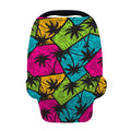 Colorful Palm Tree Pattern Print Baby Seat Cover