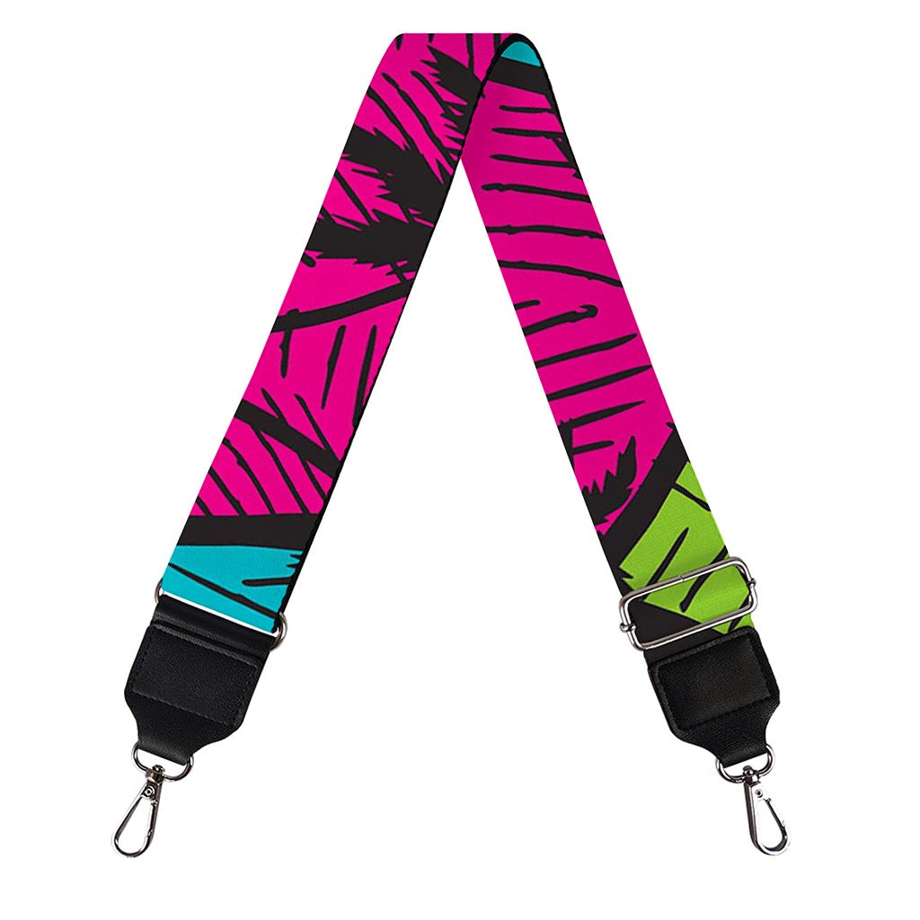 Colorful Palm Tree Pattern Print Bag Strap