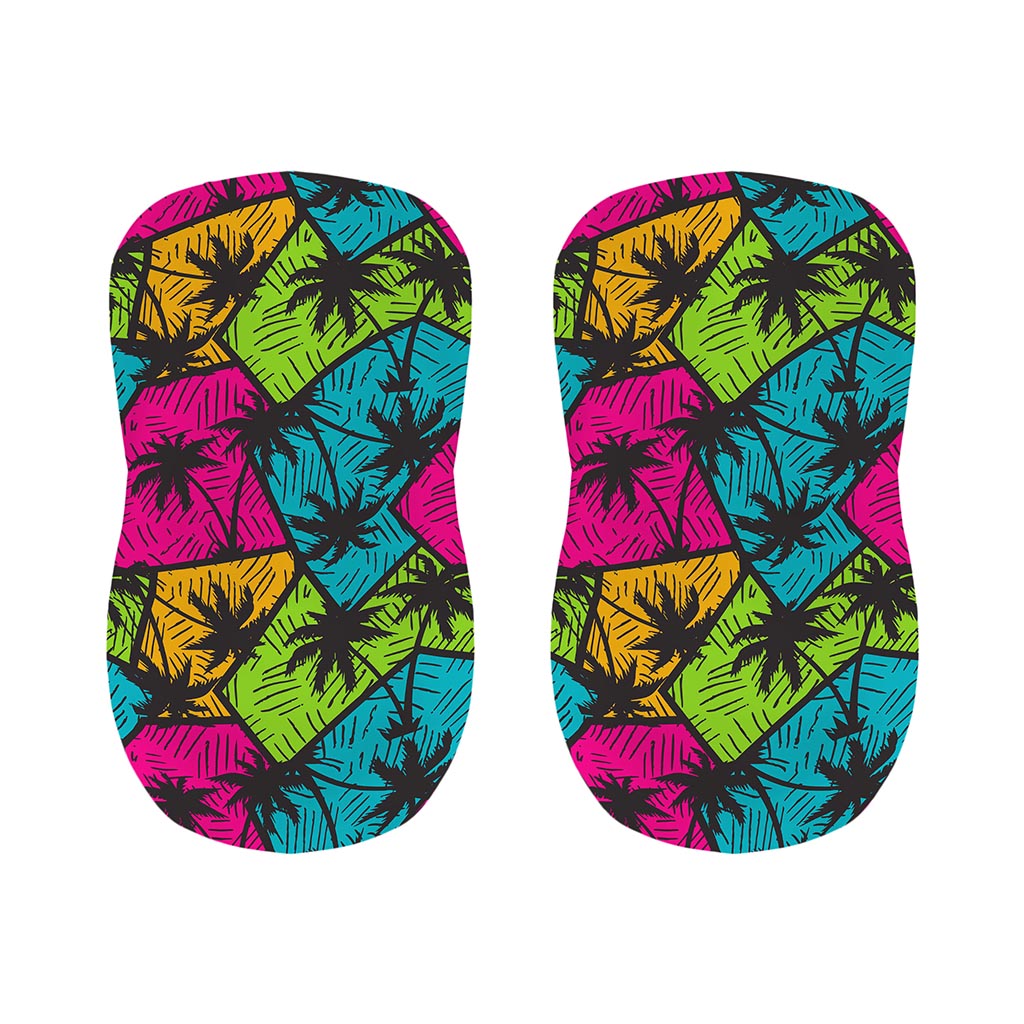 Colorful Palm Tree Pattern Print Bar Stool Covers
