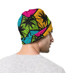 Colorful Palm Tree Pattern Print Beanie