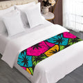 Colorful Palm Tree Pattern Print Bed Runner