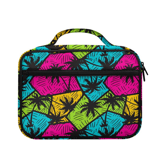Colorful Palm Tree Pattern Print Briefcase Bible Bag