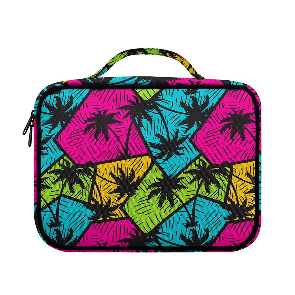 Colorful Palm Tree Pattern Print Briefcase Bible Bag