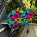 Colorful Palm Tree Pattern Print Car Side Mirror Covers