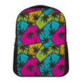 Colorful Palm Tree Pattern Print Casual Backpack