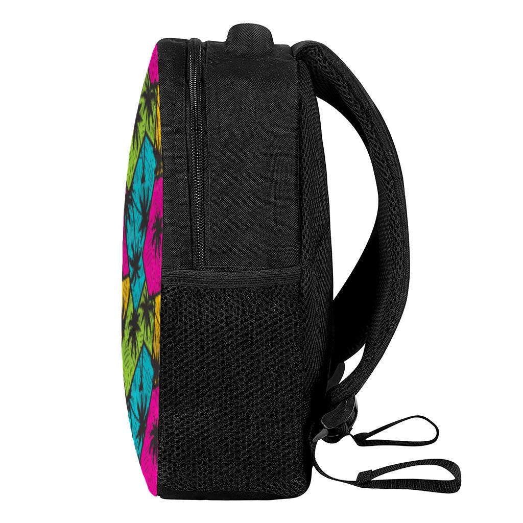 Colorful Palm Tree Pattern Print Casual Backpack
