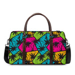Colorful Palm Tree Pattern Print Duffle Bag