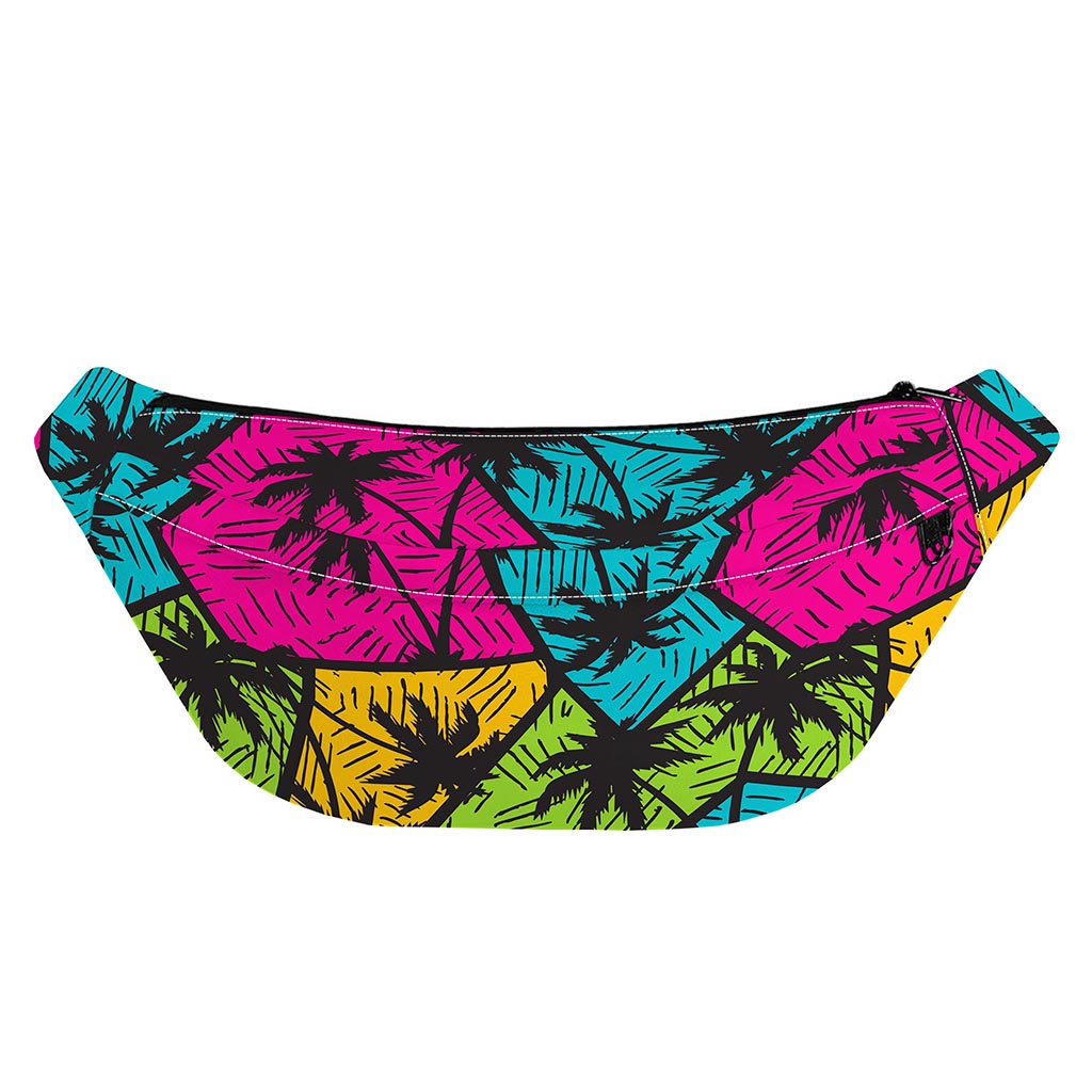 Colorful Palm Tree Pattern Print Fanny Pack