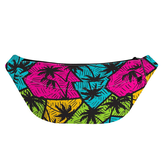 Colorful Palm Tree Pattern Print Fanny Pack