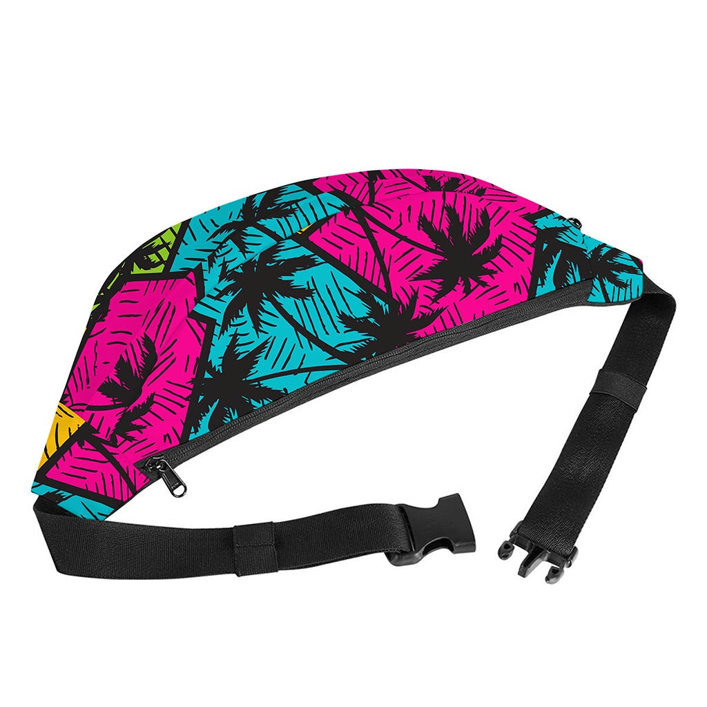 Colorful Palm Tree Pattern Print Fanny Pack