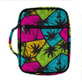 Colorful Palm Tree Pattern Print Front Pocket Bible Bag