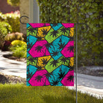 Colorful Palm Tree Pattern Print House Flag