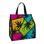 Colorful Palm Tree Pattern Print Insulated Lunch Tote