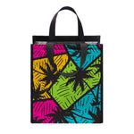 Colorful Palm Tree Pattern Print Insulated Lunch Tote