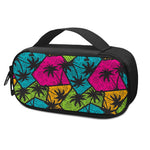 Colorful Palm Tree Pattern Print Insulin Cooler Travel Case
