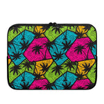 Colorful Palm Tree Pattern Print Laptop Sleeve