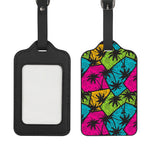 Colorful Palm Tree Pattern Print Luggage Tag