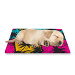 Colorful Palm Tree Pattern Print Pet Cooling Mat Cover