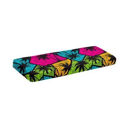 Colorful Palm Tree Pattern Print Piano Keyboard Cover