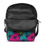 Colorful Palm Tree Pattern Print Rectangular Crossbody Bag