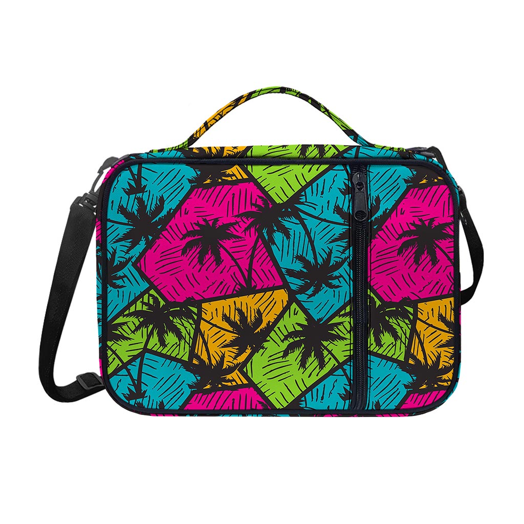 Colorful Palm Tree Pattern Print Shoulder Strap Bible Bag
