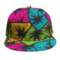 Colorful Palm Tree Pattern Print Snapback Cap