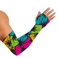 Colorful Palm Tree Pattern Print Sun Protection Arm Sleeves