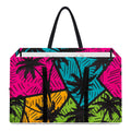 Colorful Palm Tree Pattern Print Utility Tote Bag
