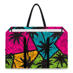 Colorful Palm Tree Pattern Print Utility Tote Bag