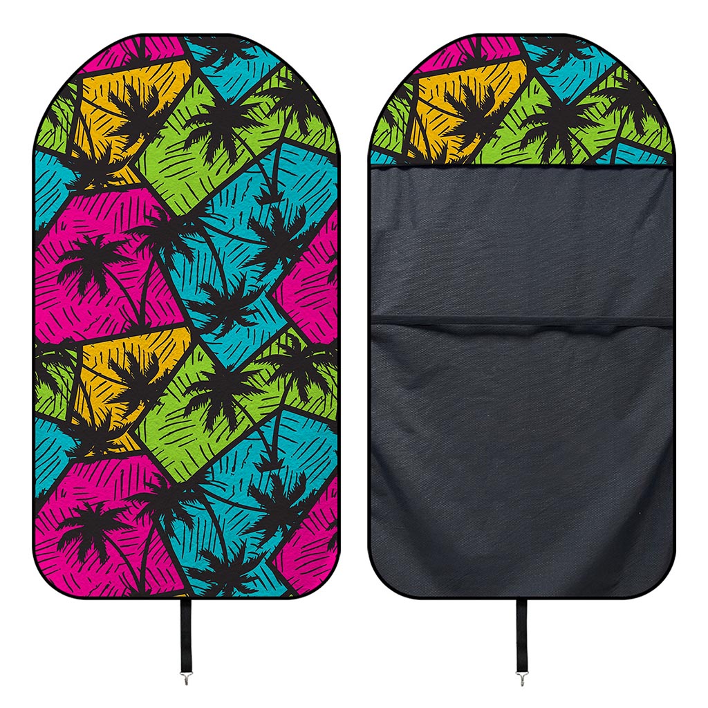 Colorful Palm Tree Pattern Print Waterproof Car Seat Cover