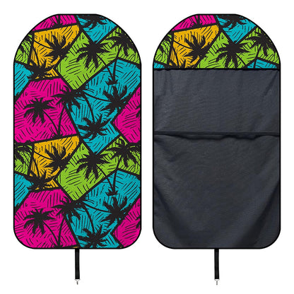 Colorful Palm Tree Pattern Print Waterproof Car Seat Cover