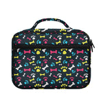 Colorful Paw And Bone Pattern Print Briefcase Bible Bag
