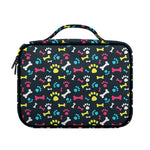 Colorful Paw And Bone Pattern Print Briefcase Bible Bag