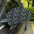 Colorful Paw And Bone Pattern Print Car Side Mirror Covers