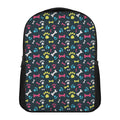 Colorful Paw And Bone Pattern Print Casual Backpack