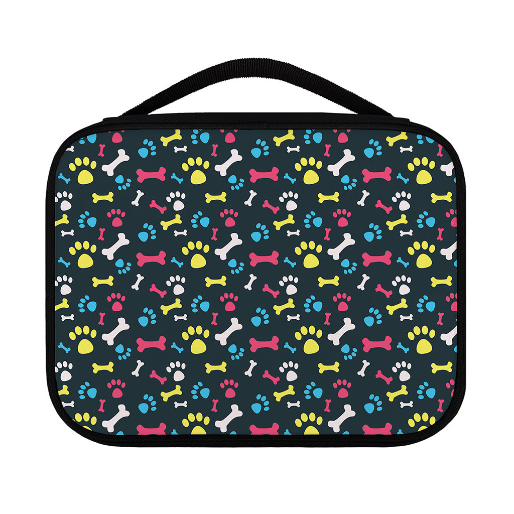 Colorful Paw And Bone Pattern Print Classic Bible Case