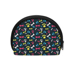 Colorful Paw And Bone Pattern Print Coin Purse