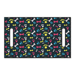 Colorful Paw And Bone Pattern Print Golf Cart Seat Cover