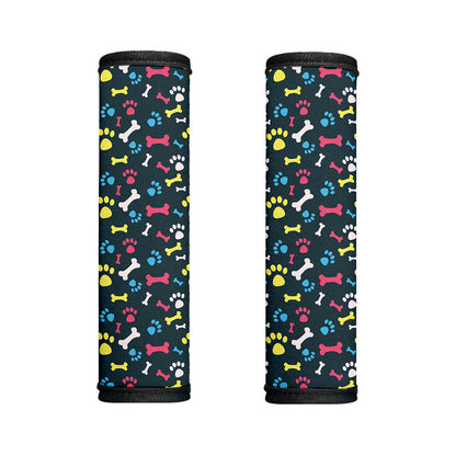 Colorful Paw And Bone Pattern Print Handle Covers