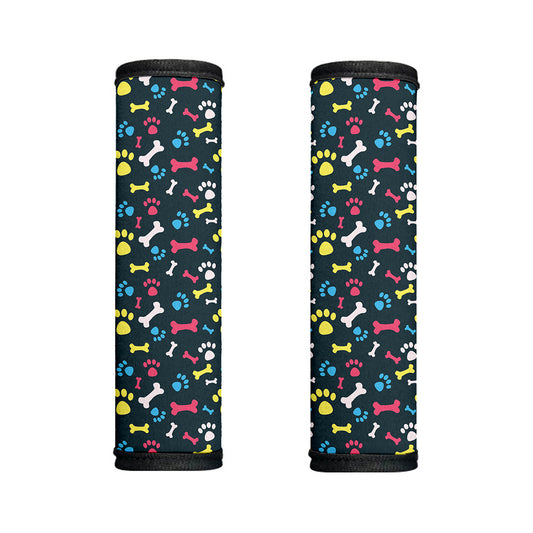 Colorful Paw And Bone Pattern Print Handle Covers